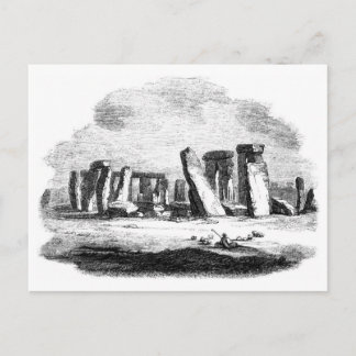 Postal Posctard artístico vintage de Stonehenge