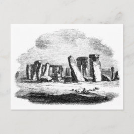 Postal Posctard artístico vintage de Stonehenge