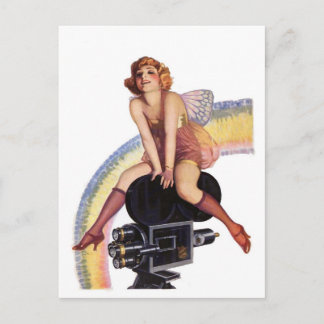 Postal Pose de cámara con arco