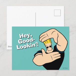 Postal Pose del marco de imagen de Johnny Bravo