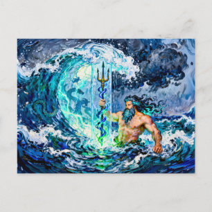 Postal Poseidón Dios del Mar