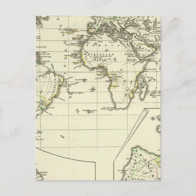 Postal Posesiones de los españoles (Anverso)