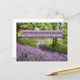 Postal Posible cita Inspiradora de San Francisco de Asís