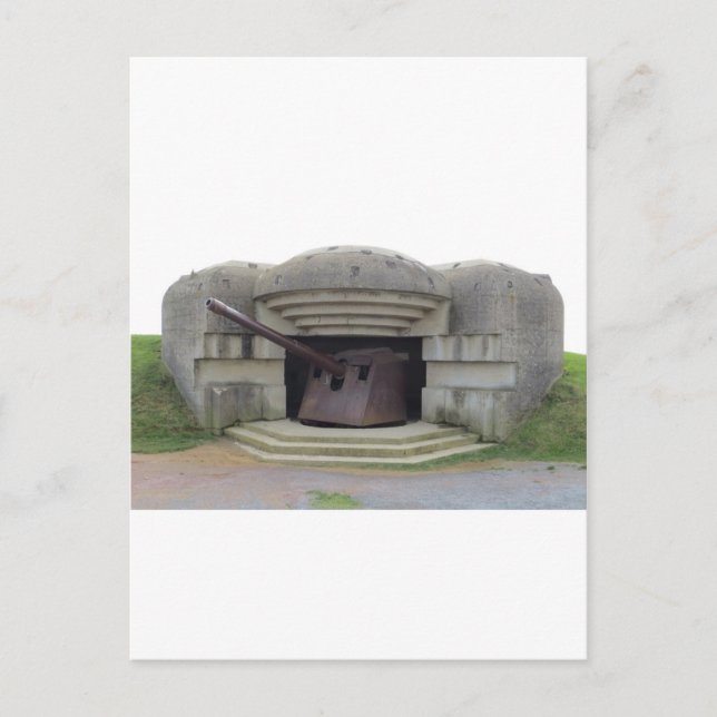 Postal Posición alemana del arma que pasa por alto la (Anverso)