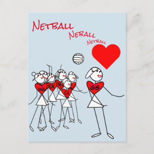 Postal Posiciones de Jugador Aman a Netball GS Clipart Po