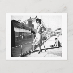 Postal Posing 1930 Fashion Vintage