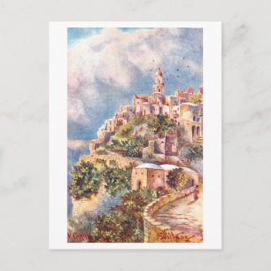 Postal Positano antiguo, Italia
