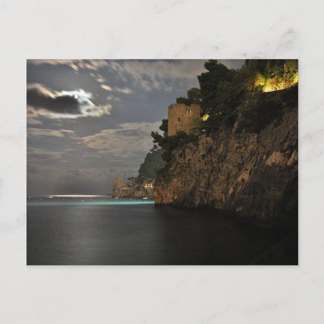 Postal Positano de noche - Relic (Anverso)