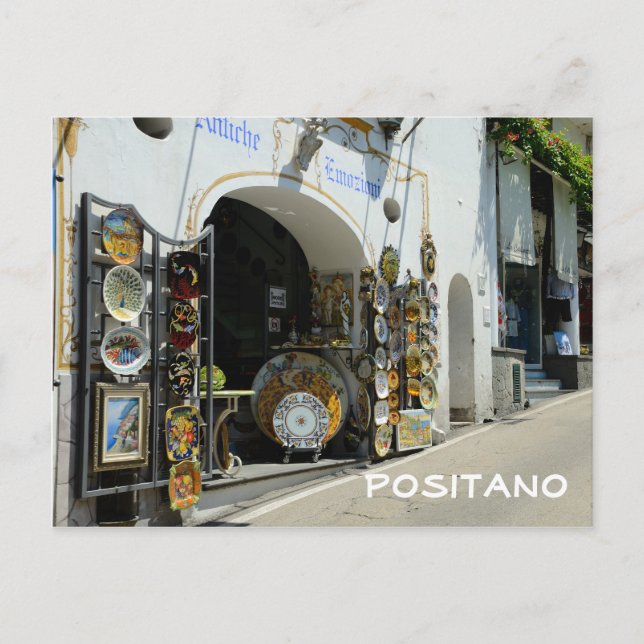 Postal Positano, Italia (Anverso)