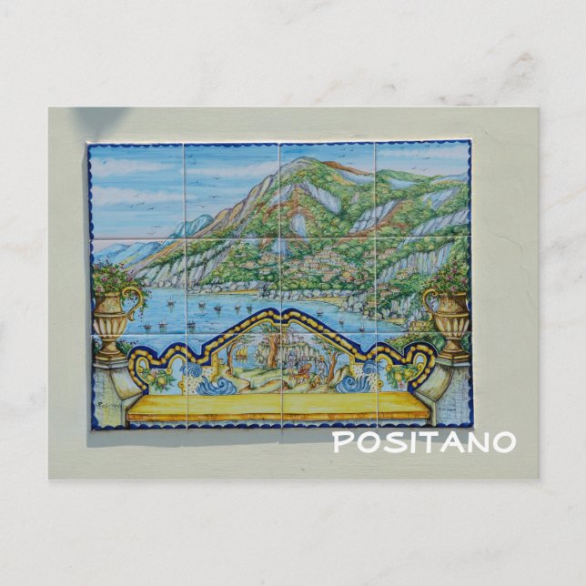 Postal Positano, Italia (Anverso)