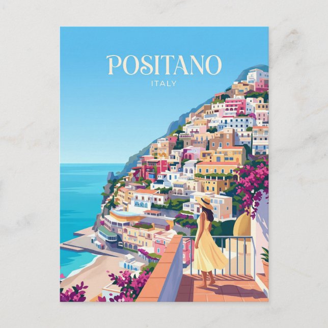 POSTAL POSITANO ITALIA (Anverso)