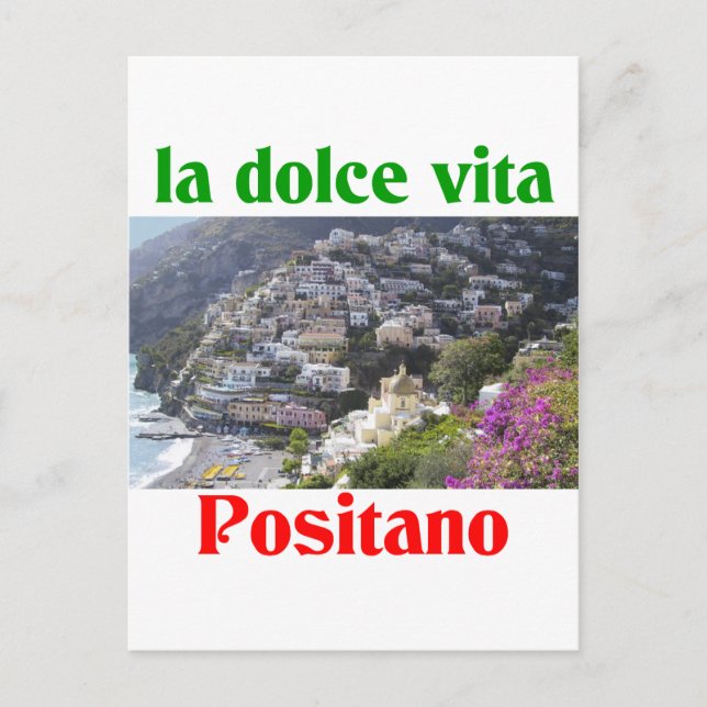 Postal Positano Italia (Anverso)