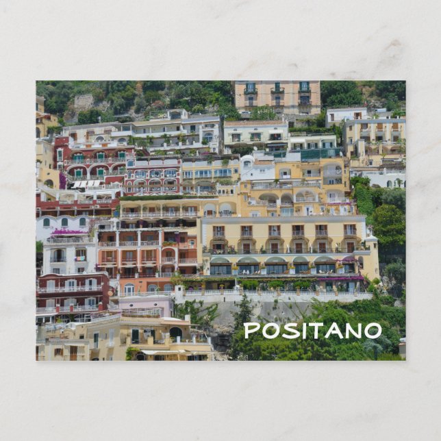 Postal Positano, Italia (Anverso)