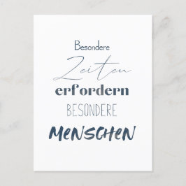 Postal Positiver Spruch Zitat auf einer Postkarte