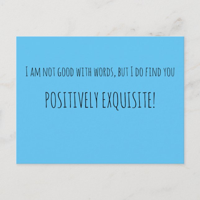 Postal Positivo Exquisito (Anverso)