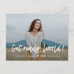 Postal Positivo Outlook EDITABLE COLOR Graduación Postcar