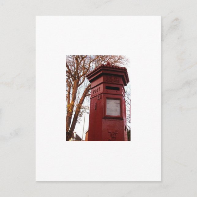 Postal - Post Box en inglés victoriano (Anverso)