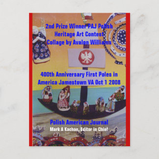 Postal Post Card 2do Premio Ganador de Patrimonio de la P