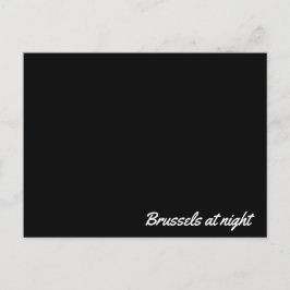 Postal Post card Brussels at night