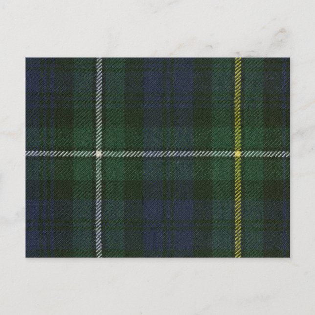 Postal Post Card Campbell de Argyll Modern Tartán Print (Anverso)