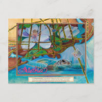 Post Card de artista en el centro de Pensacola, Fl