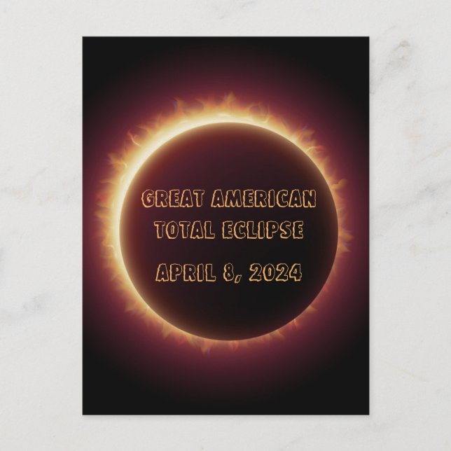Postal Post Card-Eclipse 2024 (Anverso)