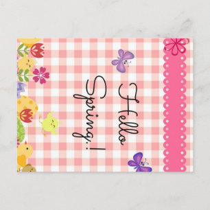 Postal Post Card-Hello Spring!