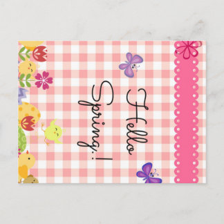 Postal Post Card-Hello Spring!