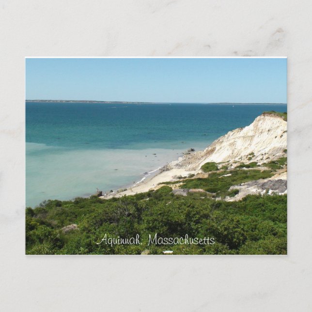 Postal Post Card of view from Lighthouse in Aquinnah, Mam (Anverso)