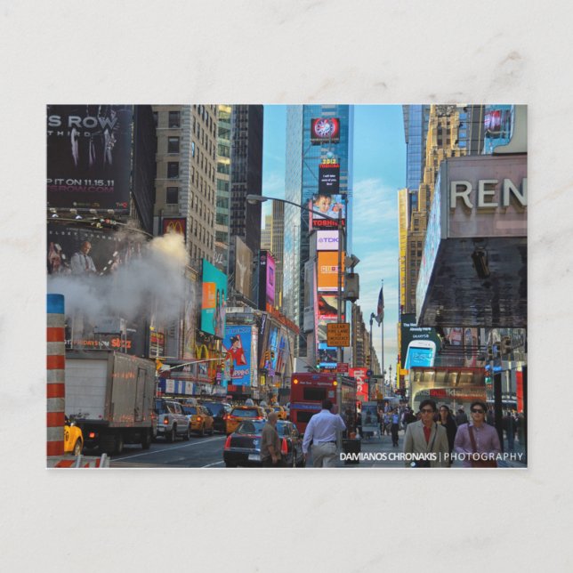 Postal Post card Times Square, NYC (Anverso)