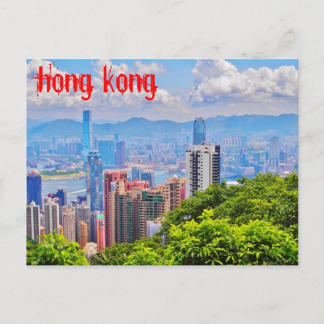 Postal Post Card - Victoria's Peak en Hong Kong (Anverso)