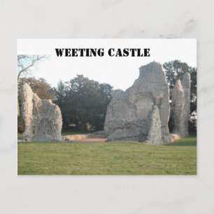 Postal Post Card Weeting Castle Weeting Norfolk England