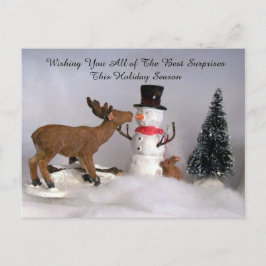 Postal Post-Cross - Invierno divertido para hombres de ni