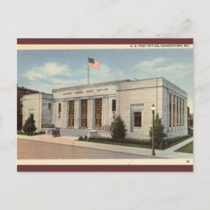Postal Post Office Hagerstown MD Vintage