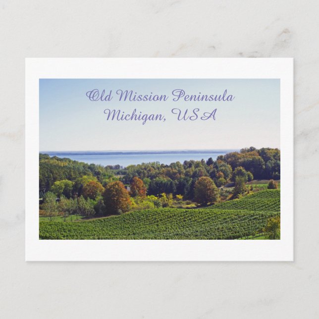 Postal postal, "ANTIGUA MISIÓN PENÍNSULA/MICHIGAN" (Anverso)