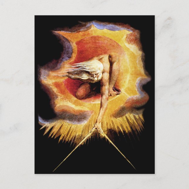 Postal Postal: Antiguo día ~ William Blake (Anverso)