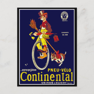 Postal Postal: Anuncio de bicicleta de época: continental