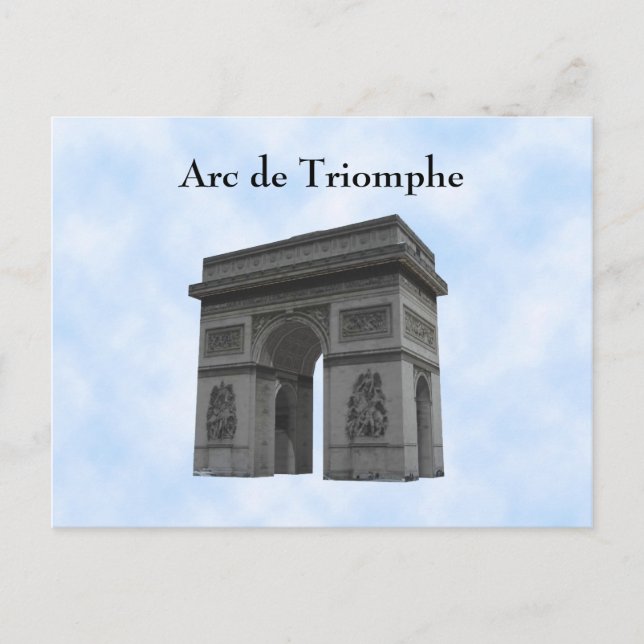Postal Postal: Arco de Triunfo (Anverso)