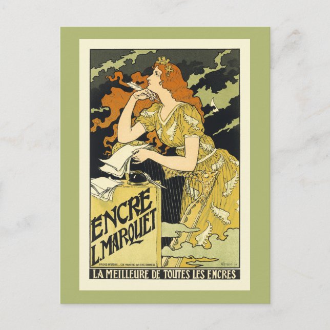 Postal Postal: Art Nouveau vintage (Anverso)