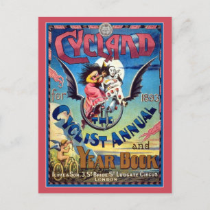Postal Postal: Arte de bicicleta de época - Libro de año