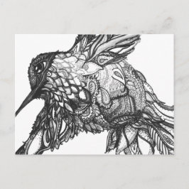 Postal Postal, arte negro y blanco perfecto para colorear