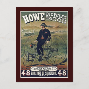 Postal Postal: Bicicletas Howe y triciclos