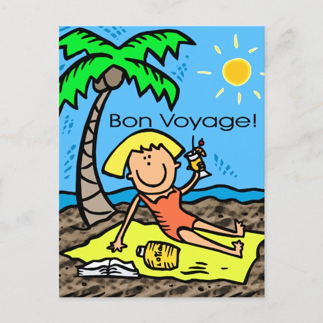 Postal Postal: Bon Voyage (Anverso)