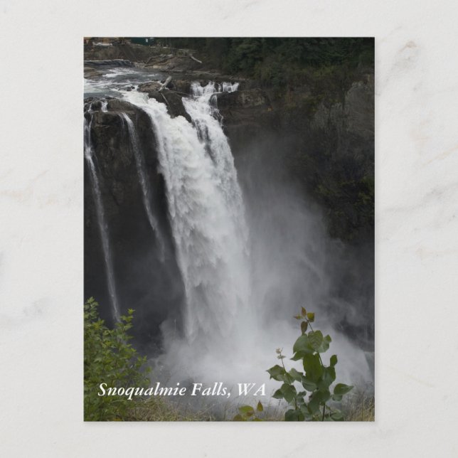 Postal Postal: Caídas de Snoqualmie, WA (Anverso)