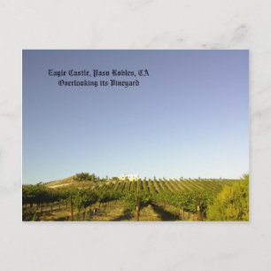 Postal Postal: Castillo de águila con vistas a su viñedo