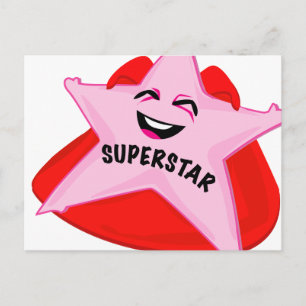 Postal ¡postal chistosa de la superestrella!