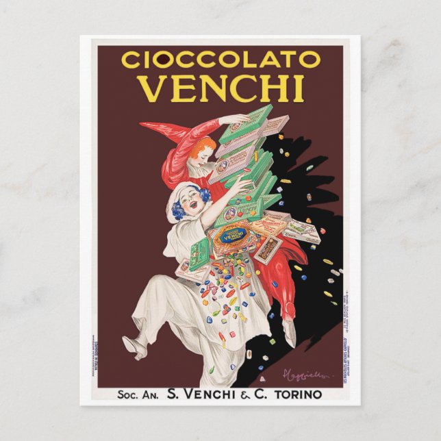 Postal Postal: Cioccolato - Chocolates (Anverso)