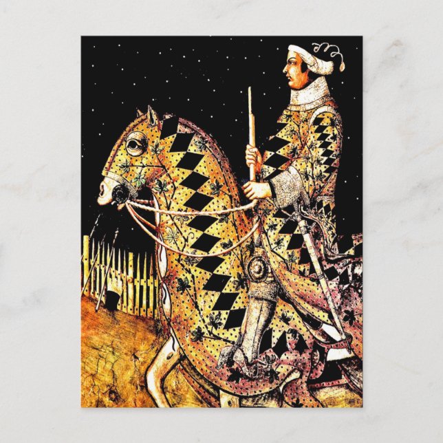 Postal Postal: "Comandante a caballo" (Anverso)