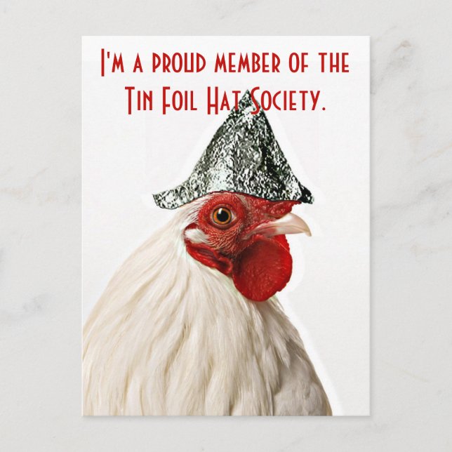 postal, postal con pollo (Anverso)