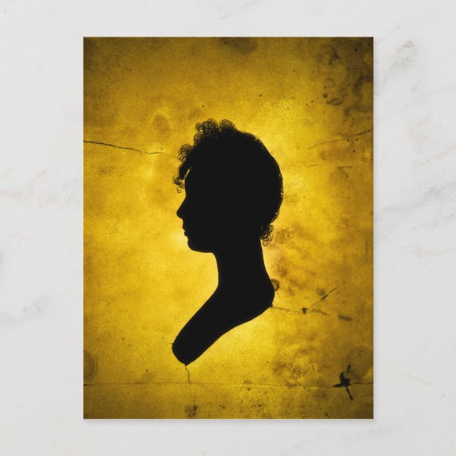 Postal "Postal de la silueta de la mujer" (Anverso)